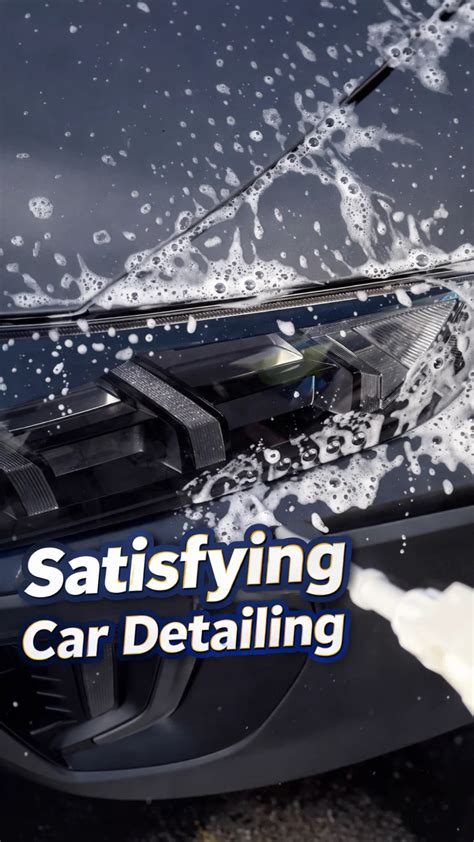 Satisfying car detailing foam and deep clean