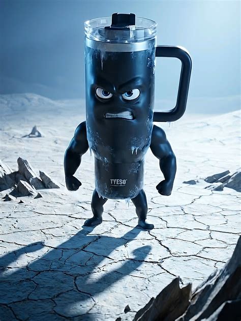 TYESO HANDLE TUMBLER แก้วสแตนเลส 304 900-1200ml หูจับ ยกดื่มได้ พร้อมห ...