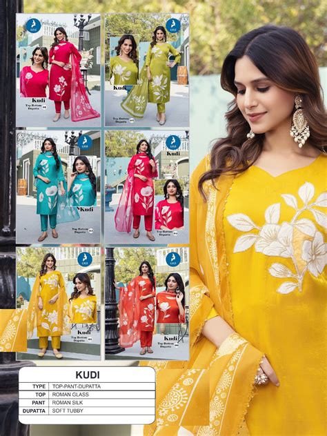 Kudi Kaya Trends Roman Readymade Pant Style Suits Exporter Gujarat ...
