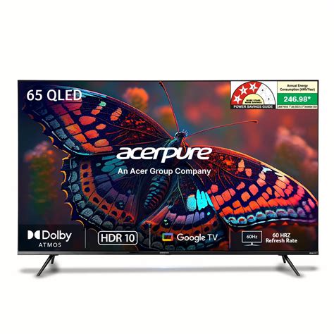 Acerpure 164 cm (65 inch) Elevate Series Ultra HD 4K QLED Smart Google ...