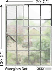 Auranest Window Mosquito Net Pre Stiched with Adhesive Hook & Loop Tape ...