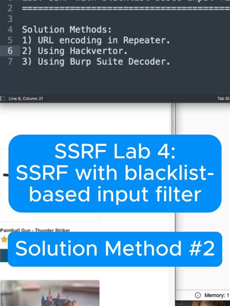 SSRF Lab 4: Solución al Filtro de Entrada Basado en Lista Negra | TikTok