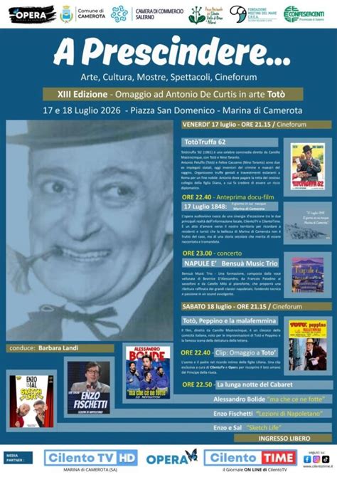 Marina di Camerota celebra il mito di Tot&ograve;: al via la XIII&ordf; edizione ...
