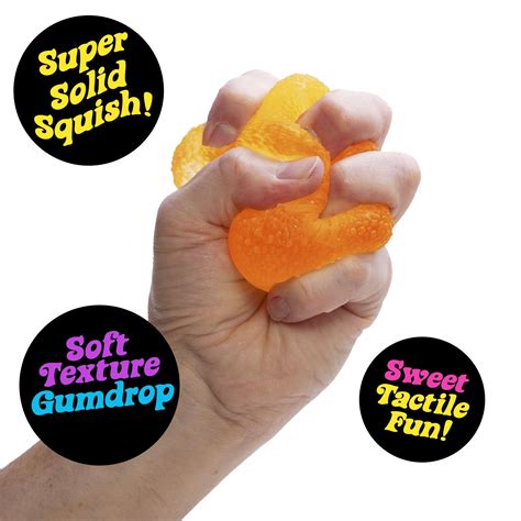 Sensory Fidget Toy with Super Solid Squish, Stretchable Stress Relief ...