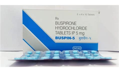5mg Buspin Buspirone Hydrochloride Tablets at | Kuhi | ID: 2858246580430
