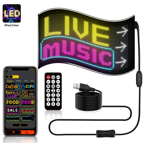 12.6"x25.2" Large Custom LED Sign, Programmable APP Controlled ...