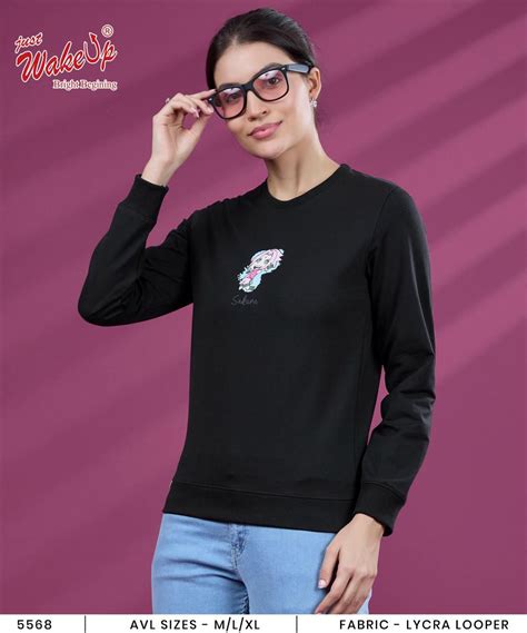 Design 5568 Wakeup Looper Women Tshirt Exporter Gujarat – Kavya Style Plus