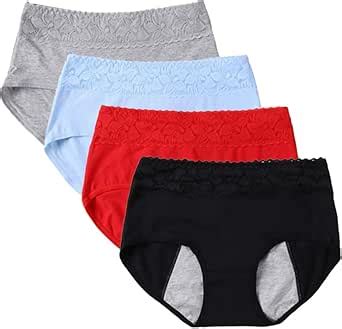 4PCS/5PCS Women's Mid-Rise Underwear Set Hipster Lace Panties Full ...