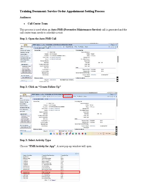 Training Document: Service Order Appointment-Setting Process for Call ...