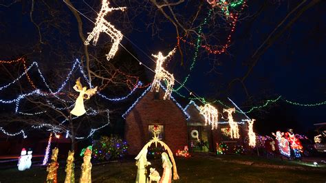 Erie PA neighbors light up Harvard Road block with holiday display