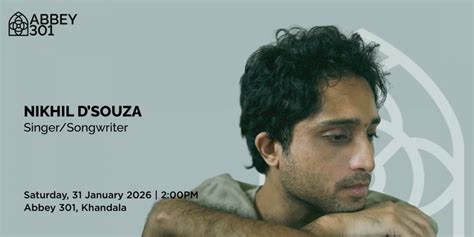 Abbey 301: Nikhil DSouza, singer-songwriter Tickets, Abbey 301 ...