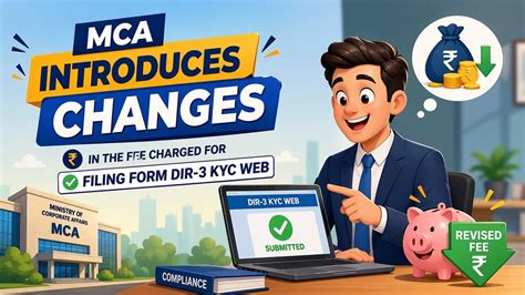 Big Update: DIR-3 KYC Filing to become costly, MCA Notifies revised Fee ...