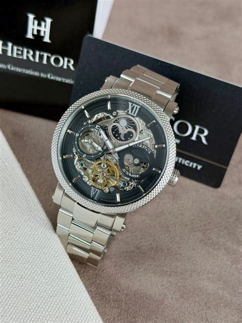 Heritor - Aries Skeleton Dial - Silver/Black - Senza prezzo di riserva ...