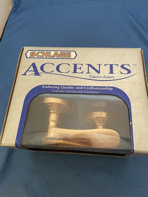 Schlage Accents Hall & Closet Handle Set - Satin Bronze FA10V CHP 612 ...