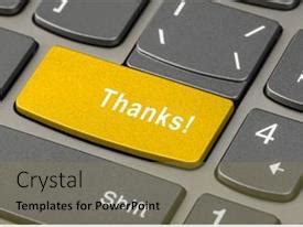 Acknowledgement Computer Notebook Keyboard With Thanks PPT template 60 ...