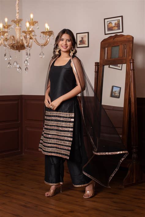Buy GHAZAL SILK GOTTA SUIT SET | Radha Threads
