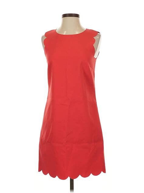 J.Crew Women Red Casual Dress 4 | eBay