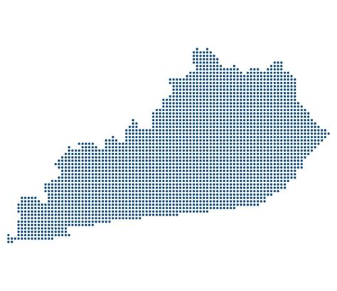 Kentucky Blue Dotted Map for AI Data Center Clusters and Uranium ...