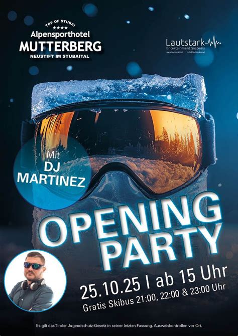 Apres Ski Opening Party, Mutterberg 1, Neustift im Stubaital, Austria ...