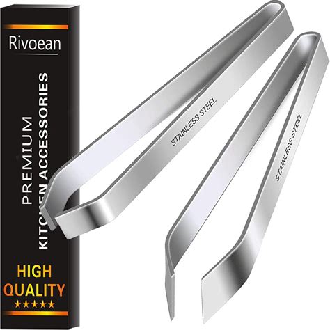 Pinzas para espinas de pescado, 2 piezas de acero inoxidable para ...