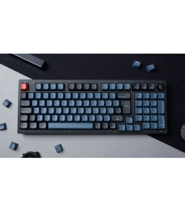 Keychron V5 Frosted Black Red Switch (ISO-CH) w/Knob