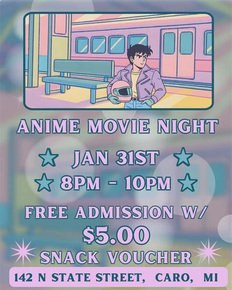 Anime Movie Night, 142 North State st., Caro, MI, 31 January 2026 ...