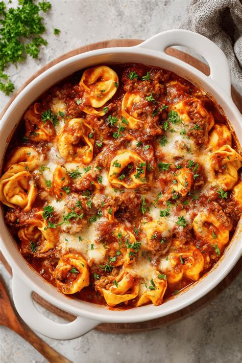 Slow Cooker Cheesy Tortellini - An Organized Chaos