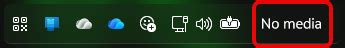 [BUG] -- Taskbar Clock Customization only shows "No media" - No Date ...