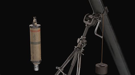 3D 3 Inch British Stokes Trench Mortar WW1 - TurboSquid 2537840