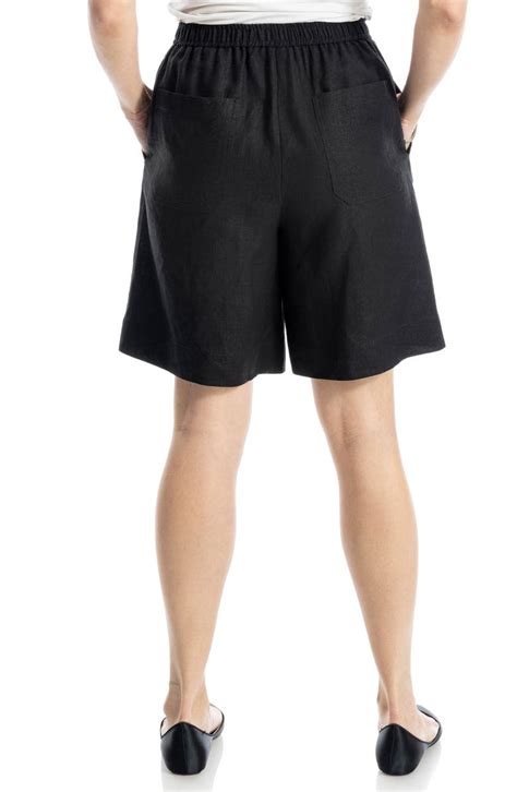 MAX STUDIO Linen Blend Long Shorts | Nordstromrack