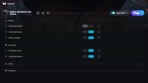 Sekiro Shadows Die Twice Trainer & Cheats for PC | GameTrainers