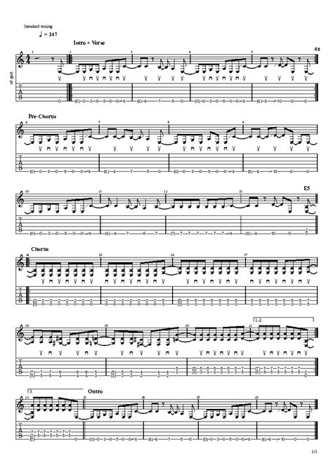 Chainsaw Blood TAB - Guitar Standard Tuning Guide - Studocu