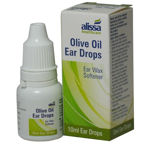 Ear Wax Drops Softens and Removes Ear Wax Olive Oil Bottles | Home ...