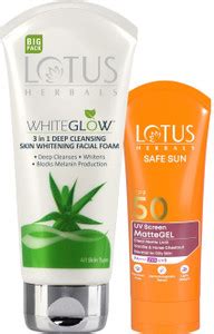 LOTUS HERBALS WhiteGlow 3 In 1 Deep Cleansing Skin Brightening Facial ...