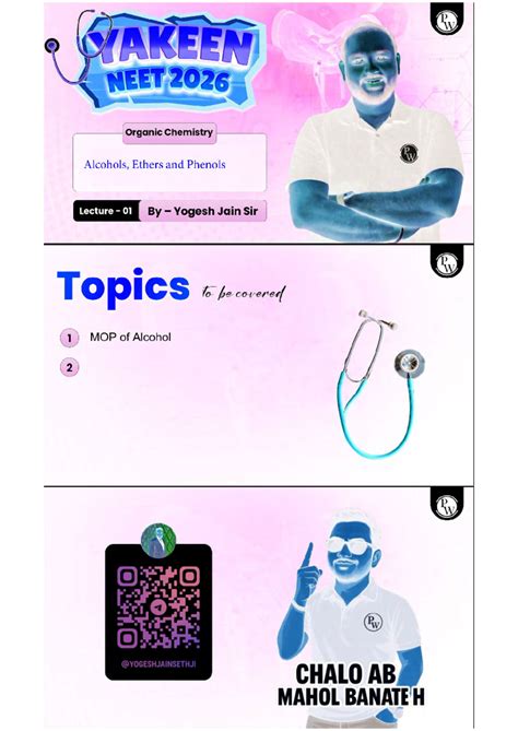 Alcohols, Ethers, and Phenols - Organic Chemistry Notes (OC-101) - Studocu