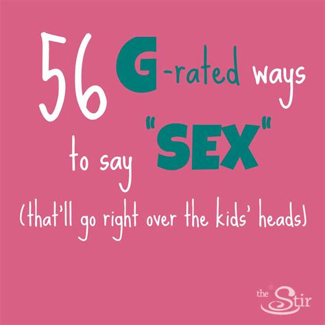 Funny Ways To Say Sex