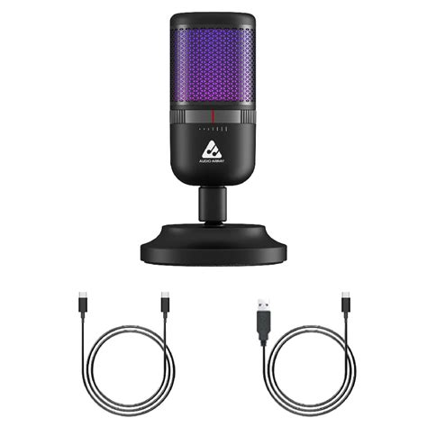 Audio Array AM-C22 Anti Interference Metal Tube RGB USB Microphone ...