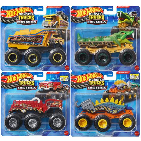 Hot Wheels 2025 Monster Trucks Big Rigs - Set of 4 — Toycra
