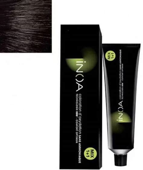 UCLAM INOA Hair Color No.4, Professional Ammonia-Free Cream for Smooth ...