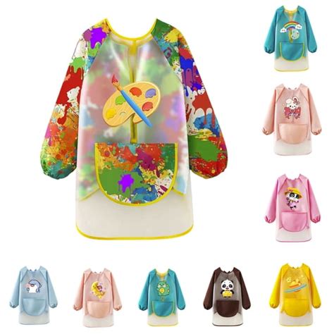 Kids Toddler Long Sleeve Art Smock