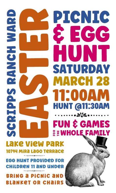 SR Ward Easter Picnic and Egg Hunt, Lake View Park, San Diego, 28 March ...