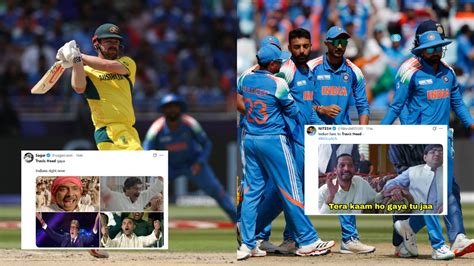 Indians Celebrate With Memes As Australia's Travis Head Gets Dismissed ...