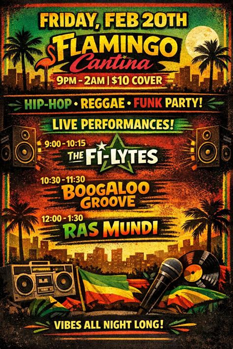 The Fi-Lytes, Boo-galoo Groove, and Ras Mundi LIVE at Flamingo Cantina ...