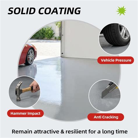 Garage Floor Epoxy Kit, Garage Floor Paint with Tools, Epoxy Coating ...