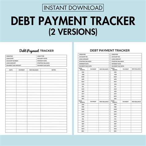 Debt Tracker Affirm - Etsy