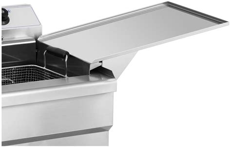 Helloshop26 Friteuse électrique professionnelle 18L 3200W zone froide ...