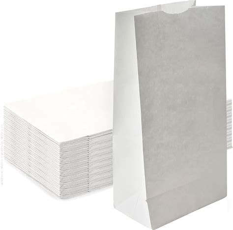 4lb White Paper Bags - Pack of 150ct. White Paper Lunch Bags. Great for ...