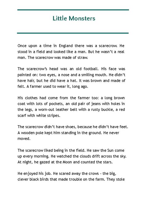 BBC Storytellers: Little Monsters - A Scarecrow's Tale - Studocu