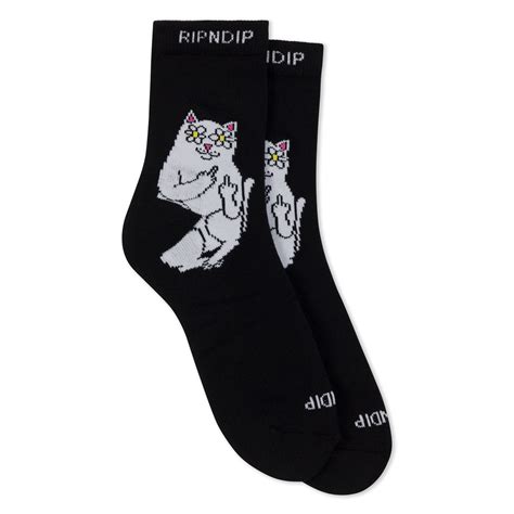 Lord Blossom Mid Socks (Black) – RIPNDIP