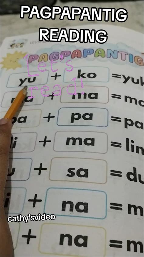 PAGPAPANTIG 😁 #abakadareadingbookletforkids #abakada #readingmateri ...